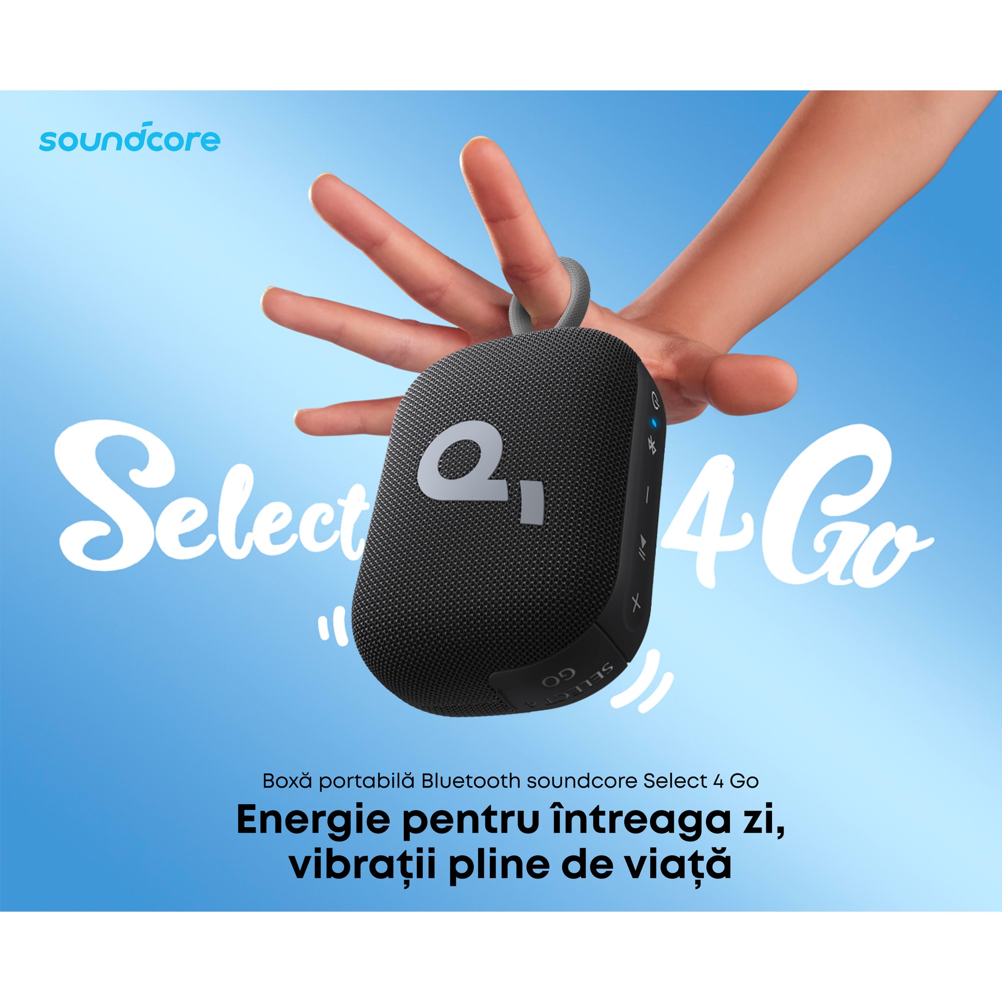 Boxa portabila Anker SoundCore Select 4 Go, 5W, IP67, Autonomie 20
