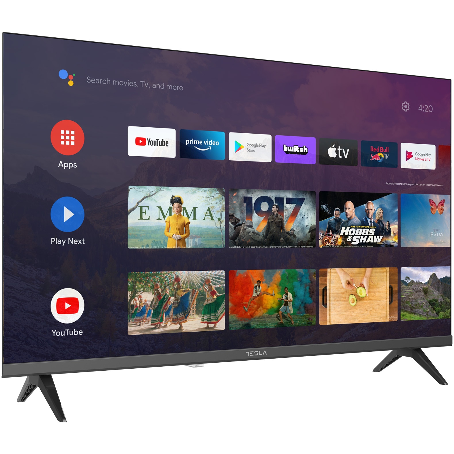 Televizor Tesla LED 65E635SUS, 165 cm, Smart Android, 4K Ultra HD