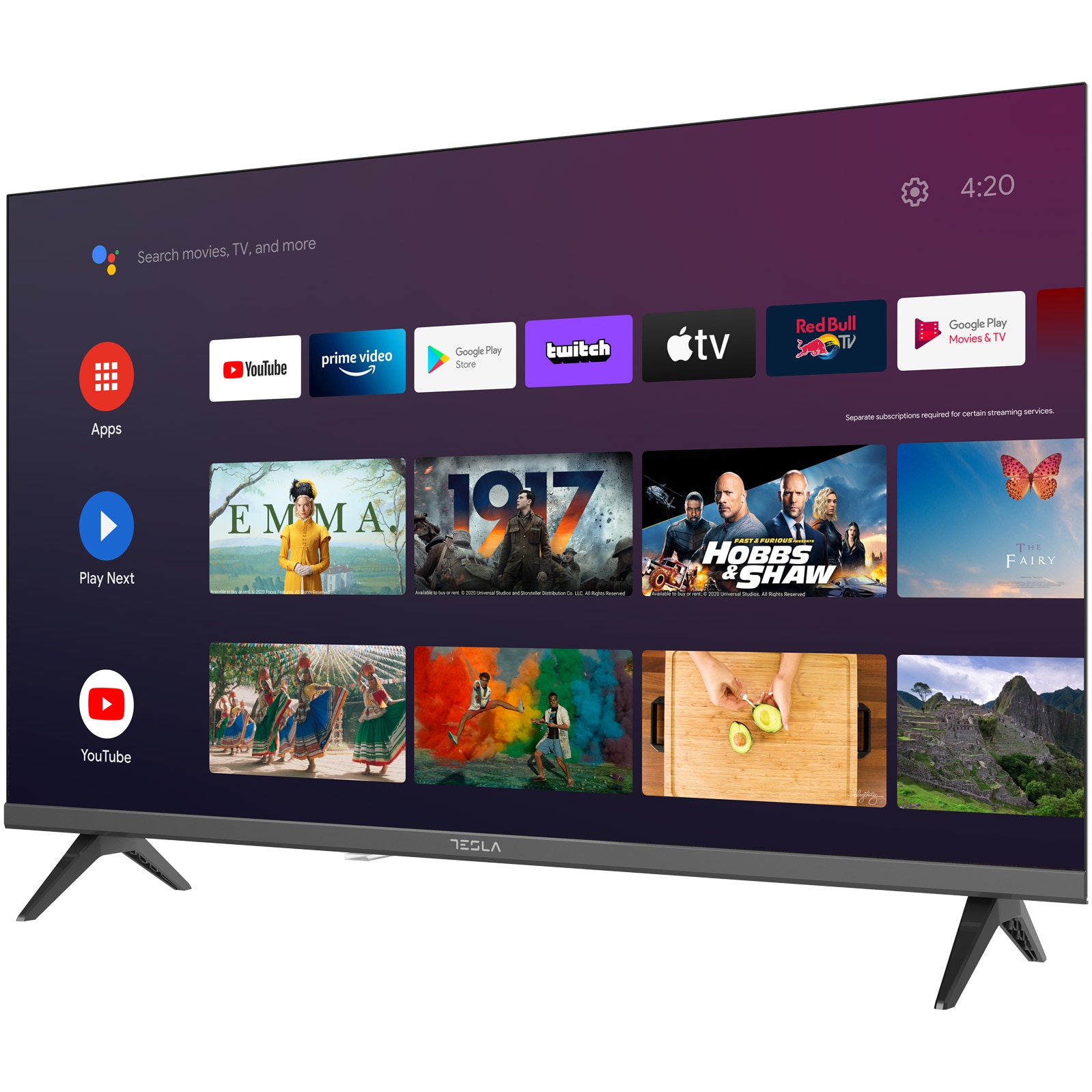 Televizor Tesla LED 65E635SUS, 165 cm, Smart Android, 4K Ultra HD