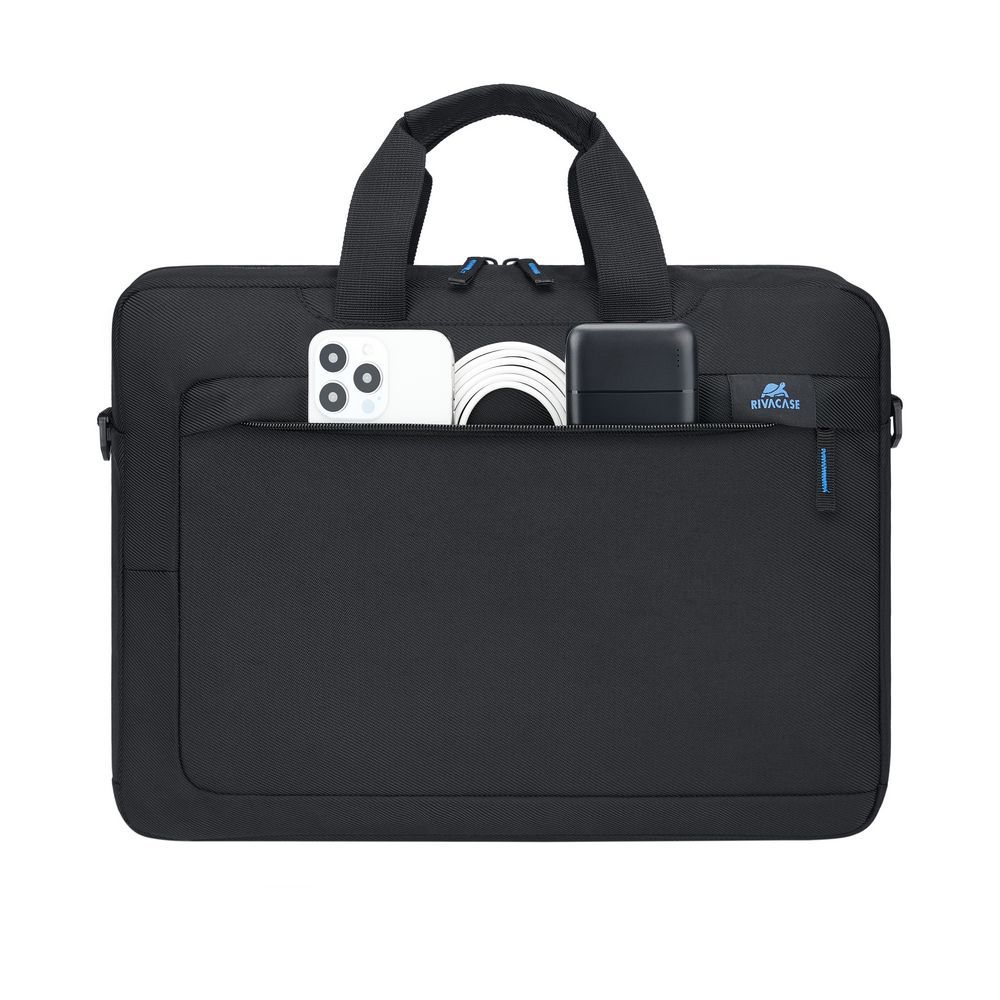 Geanta laptop RivaCase 8036, 15,6"-16", neagra, 430x315x90mm, textil