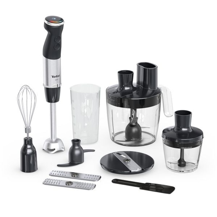 Миксер TEFAL Quickchef+ HB67G830, 0.8l, 1000W, 20 степени на скорост, черен-сребрист