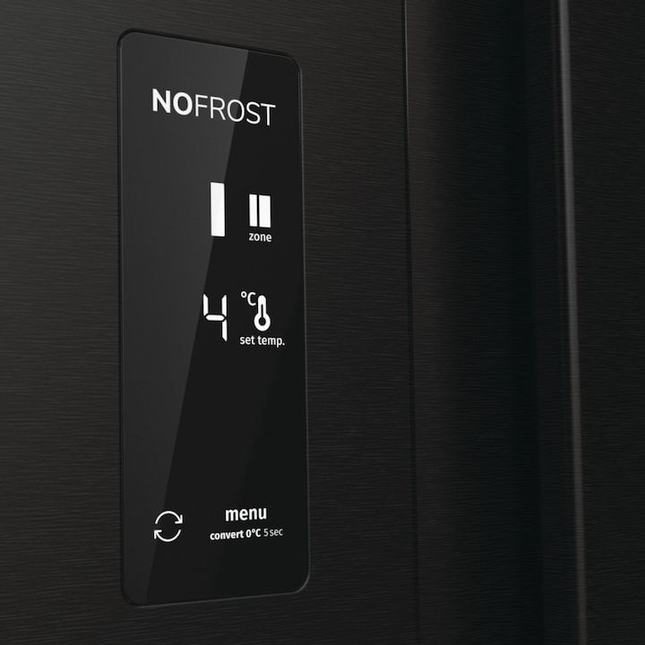 Frigider Side by Side Gorenje NRR9185DABXL, negru, NoFrost Plus, LED, 179 cm