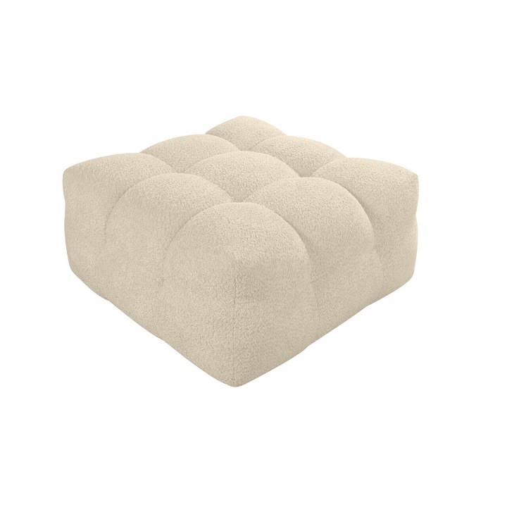 Отоманско кресло Bellezza 90x90x43 см, Слонова кост