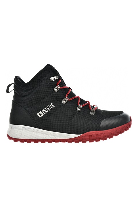 Big Star, Ghete cu sireturi, Negru, Rosu inchis, 41