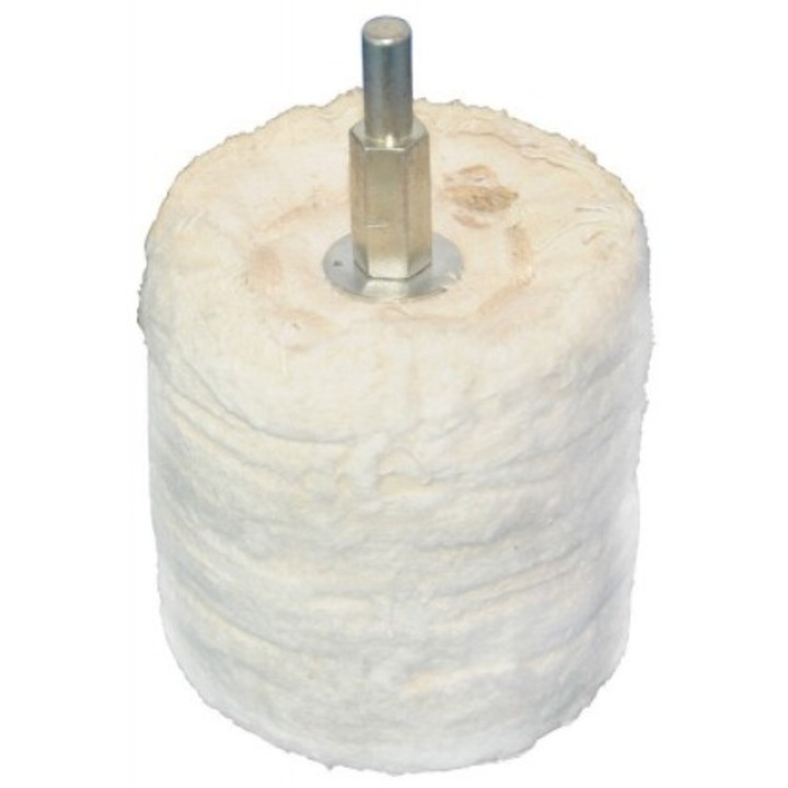 Henger alakú polírozó filc 38mm, Silverline, pamut, 15mm x 6mm, 1 db-os készlet.