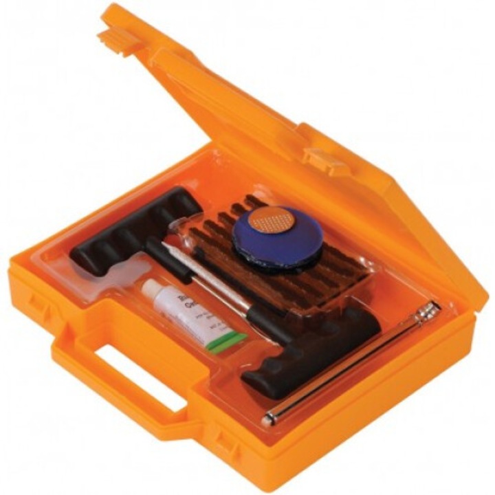 Set de reparare anvelope fara camera, Silverline, 0,603kg, 30x30cm