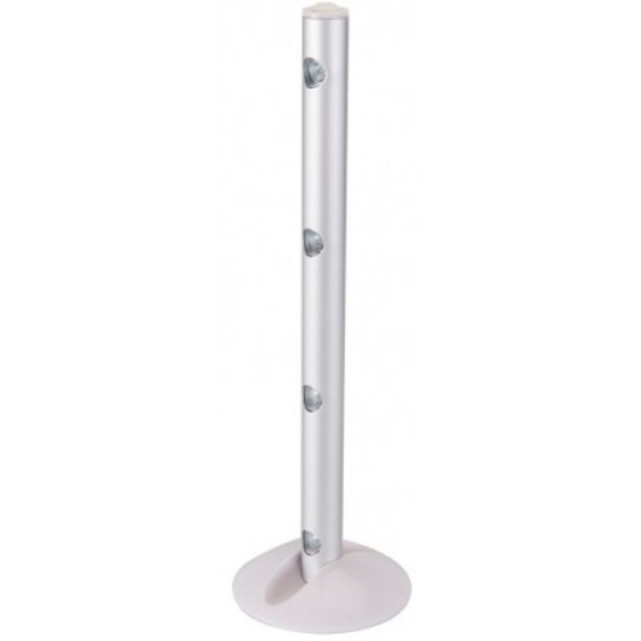 Lampa LED Silverline, 4 LED, 20 lumeni, 220mm, set cu baza adeziva si suruburi