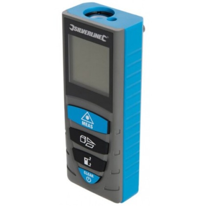 Далекомер Silverline 40м, LCD, с калъф, 0.123кг