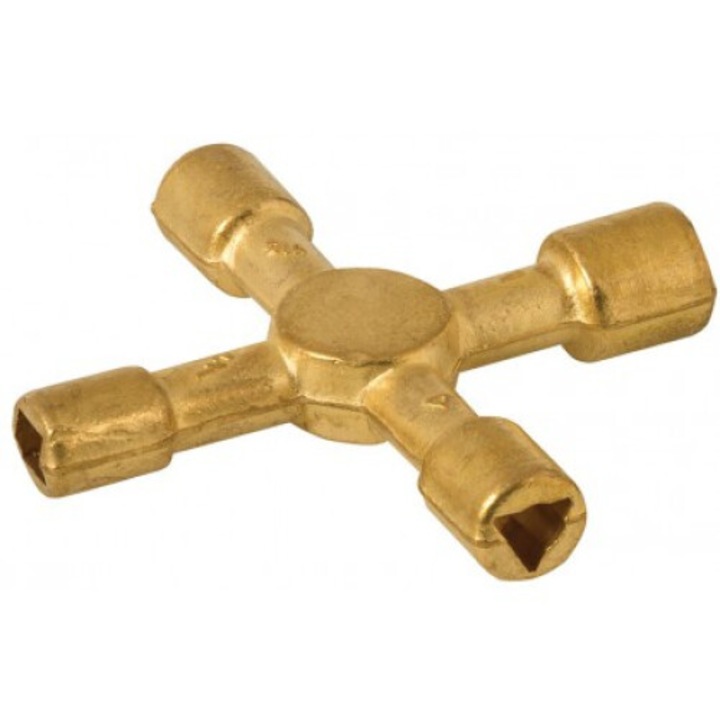 Cheie universala 4 in 1, DICKIE DYER, 90x90mm, pentru robinete 1/2", 3/4", 1"