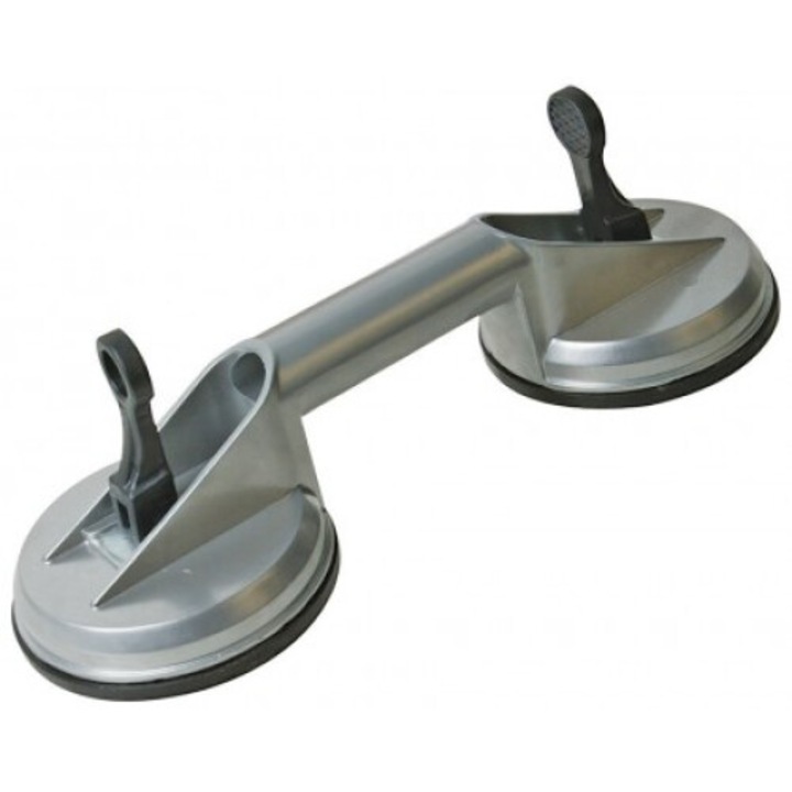Ventuza de vacuum din aluminiu Silverline, 120mm, 100kg, pentru sticla