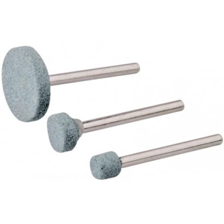 3 darabos marókészlet forgószerszámokhoz, 7x10x20 mm, Silverline