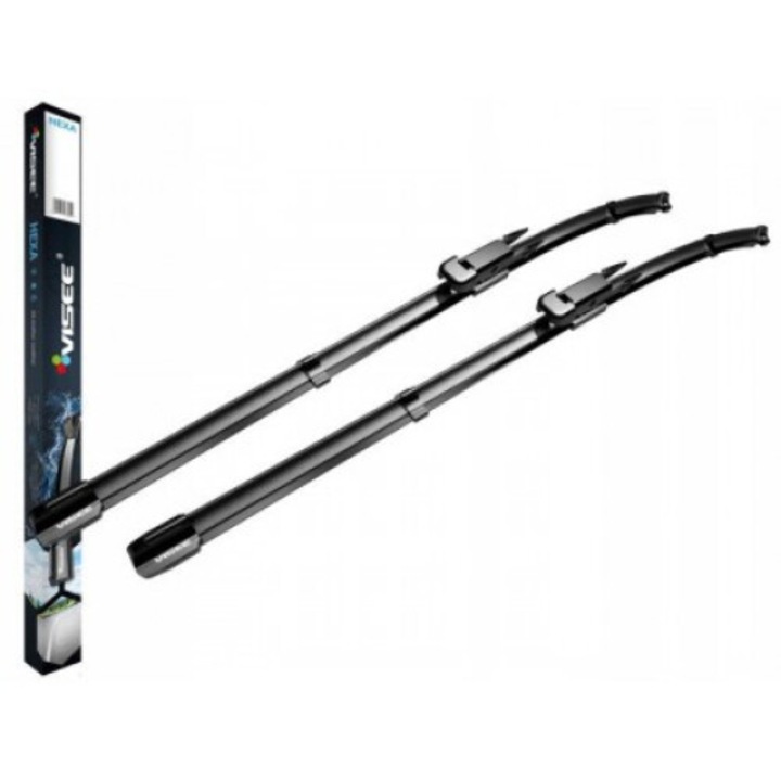 Set de stergatoare plate VISEE HEXA 500x500mm, H003, performanta ridicata, rezistenta la UV