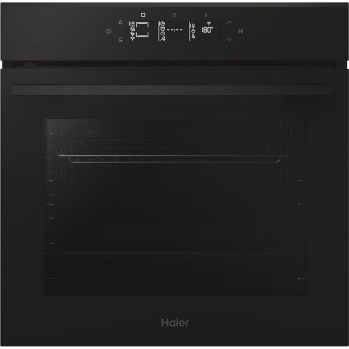 HAIER H6 ID46G3YTB beépíthető sütő, elektromos, pirolitikus és hidrolitikus öntisztító, 78 l, A++ osztály, Wi-Fi, fekete