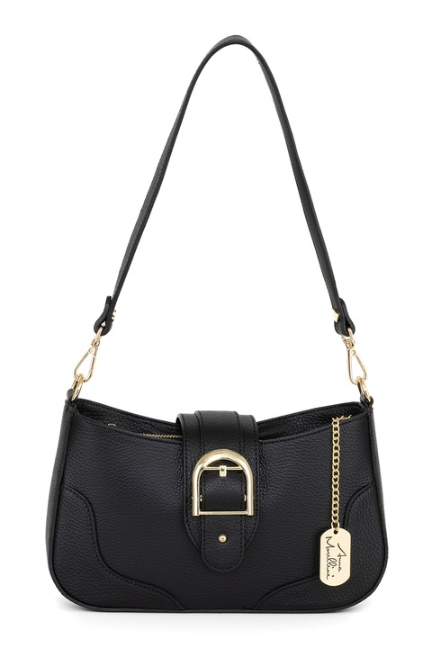 Anna Morellini, Кожена чанта през рамо Clelia, Черен