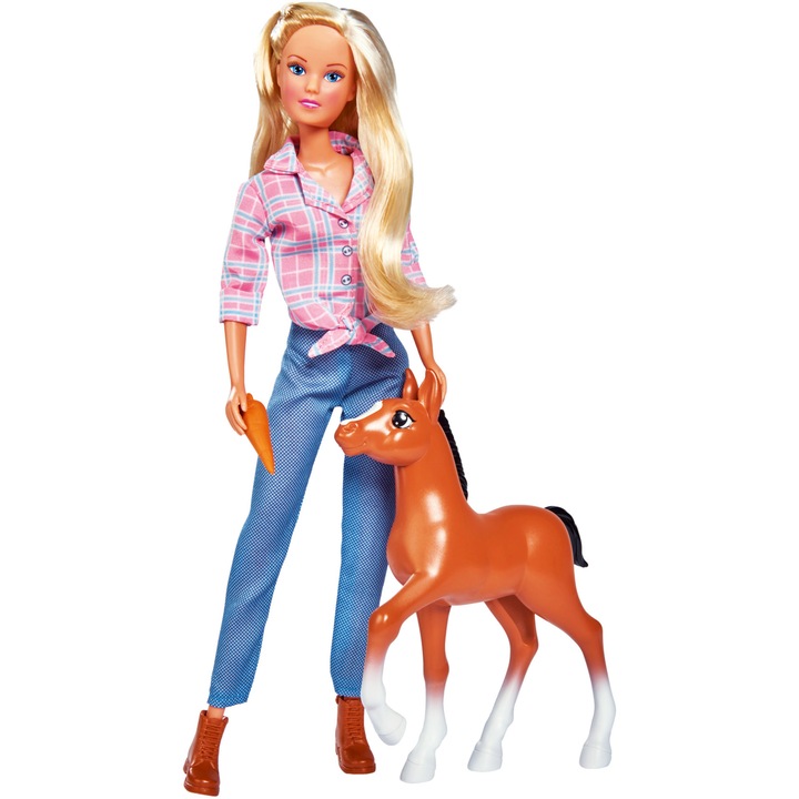 Papusa Steffi Love - Steffi si manzul, 29 cm, cu accesorii