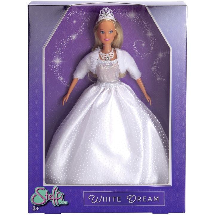 Papusa Steffi Love - Mireasa, White Dream, 29 cm