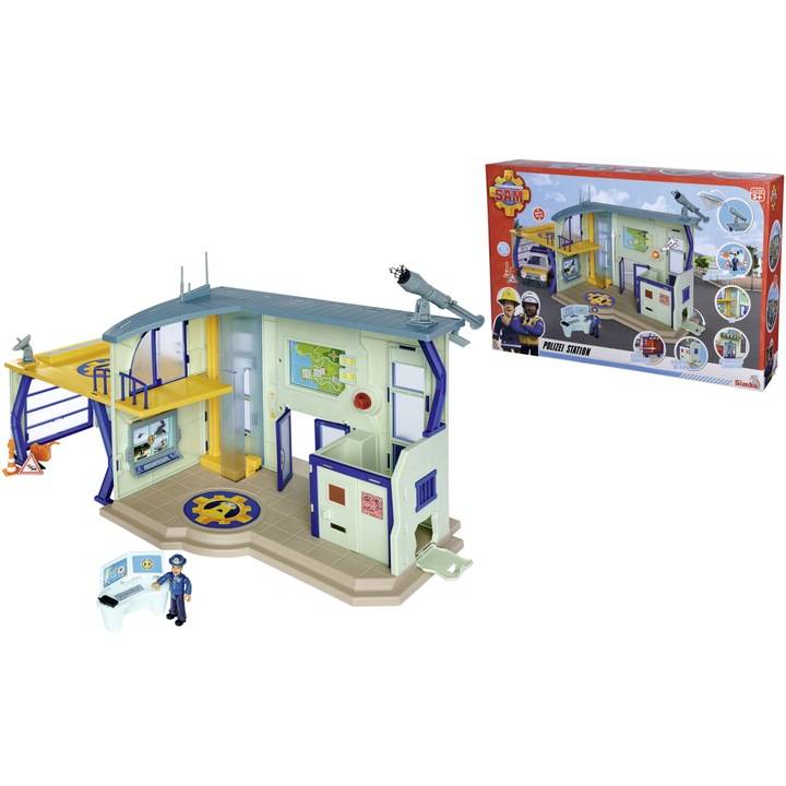 Tűzoltó rendőrőrs, figurával és kiegészítőkkel