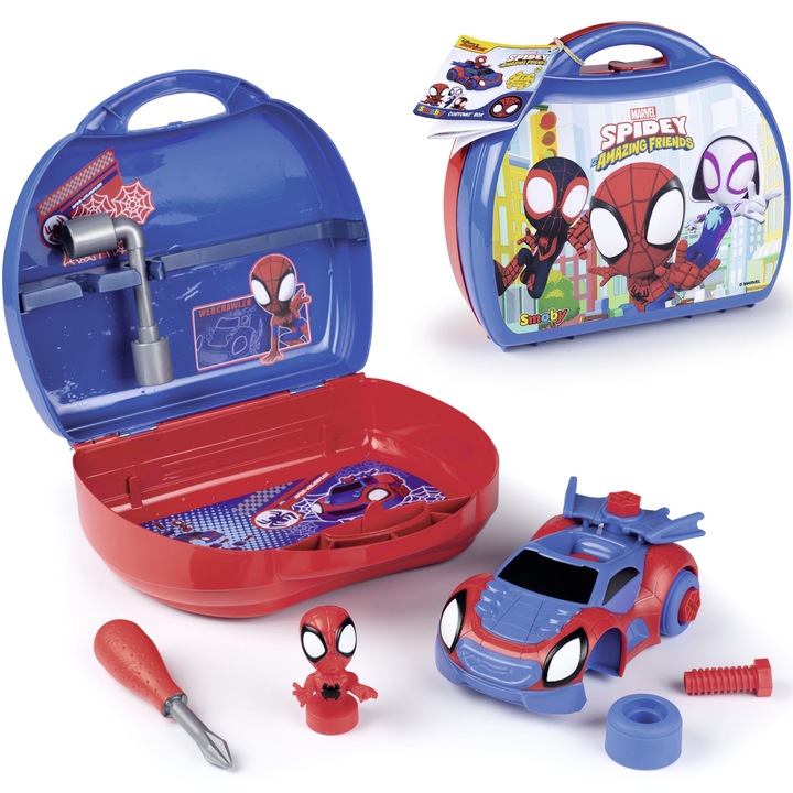 Smoby Spidey készlet, Tartozékokkal