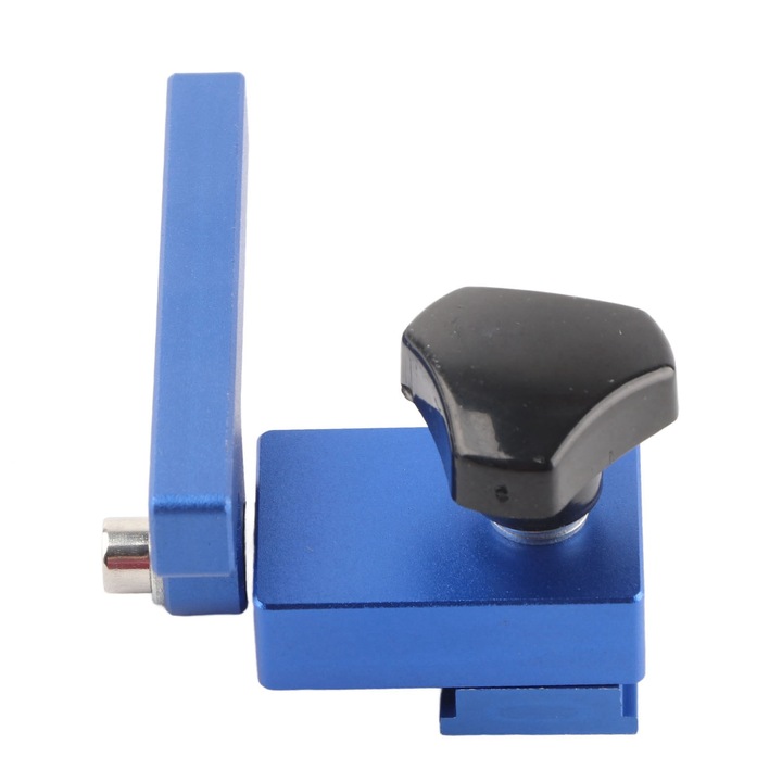 Opritor de gard din aliaj de aluminiu pentru șine T, aliaj de aluminiu, rezistent la coroziune, albastru, Enforose