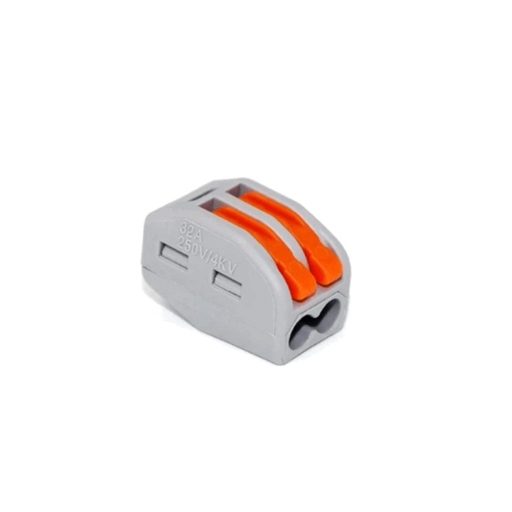 Set 53 Conectori rapizi, Reglete rapide cu levier pentru instalatii electrice cu 2 pini, tip 222-412, 1JWX