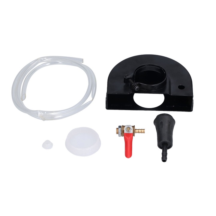 Capac de praf pentru polizor unghiular, Enforose, Fonta / Alama, Supapa de 1/4in, 120 mm, Negru