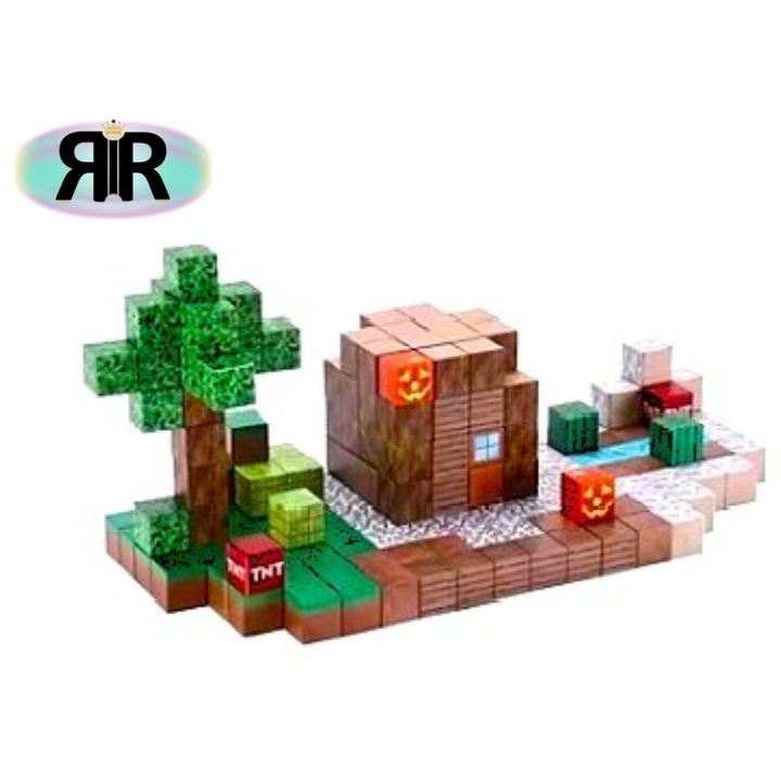 Интелигентен строителен комплект с магнитни блокчета «RIR», Влезте във виртуалния свят, 128 бр