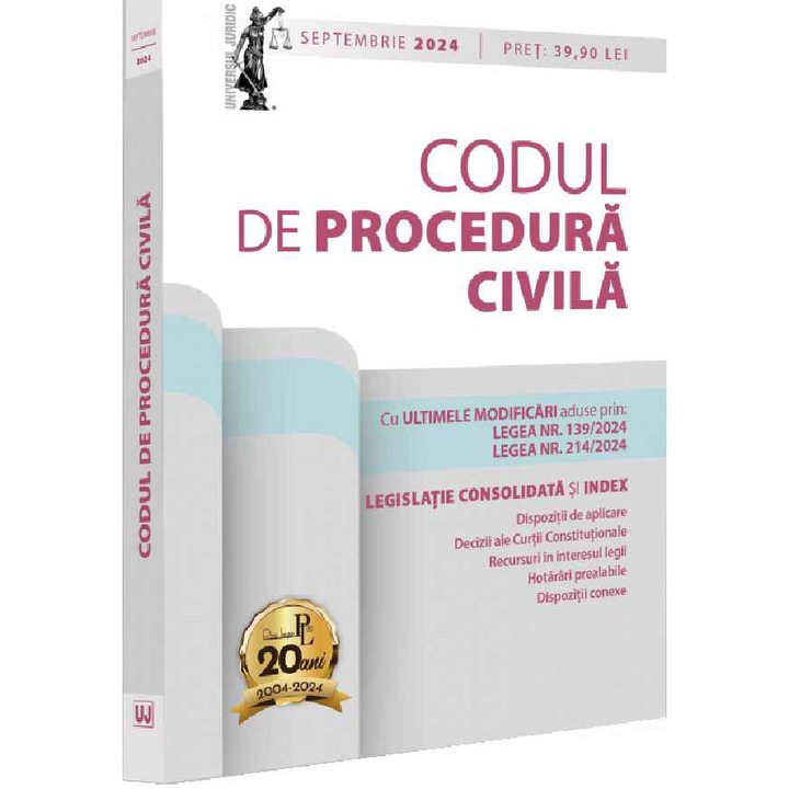 Codul de procedura civila : septembrie 2024, Lupascu Dan