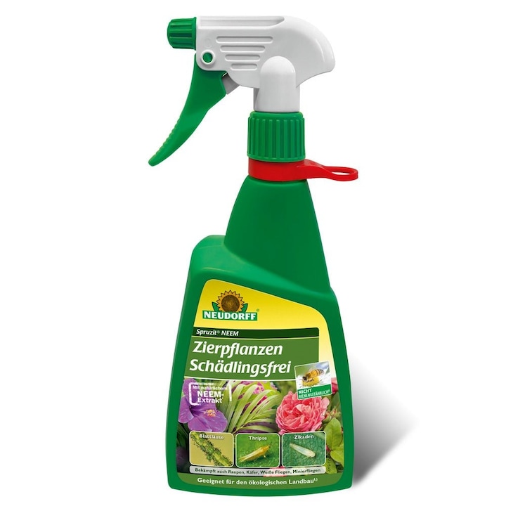 Insecticid pentru Plante Ornamentale, Neudorff, 450 ml, extract natural de NEEM, eficient impotriva insectelor