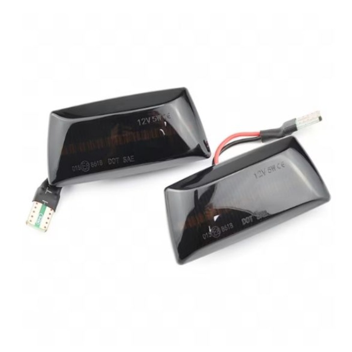 Set 2 Lampi LED Semnalizare Dinamica pentru Opel Astra H MK5, Zafira B MK2, Corsa D MK4, Insignia A MK1, Meriva B MK2, Adam, Chevrolet Cruze, lampa fumurie