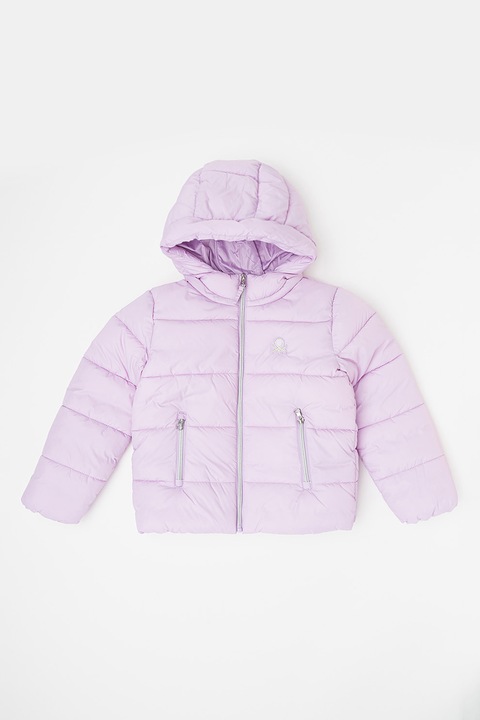 United Colors of Benetton, Geaca cu vatelina si gluga, Lila