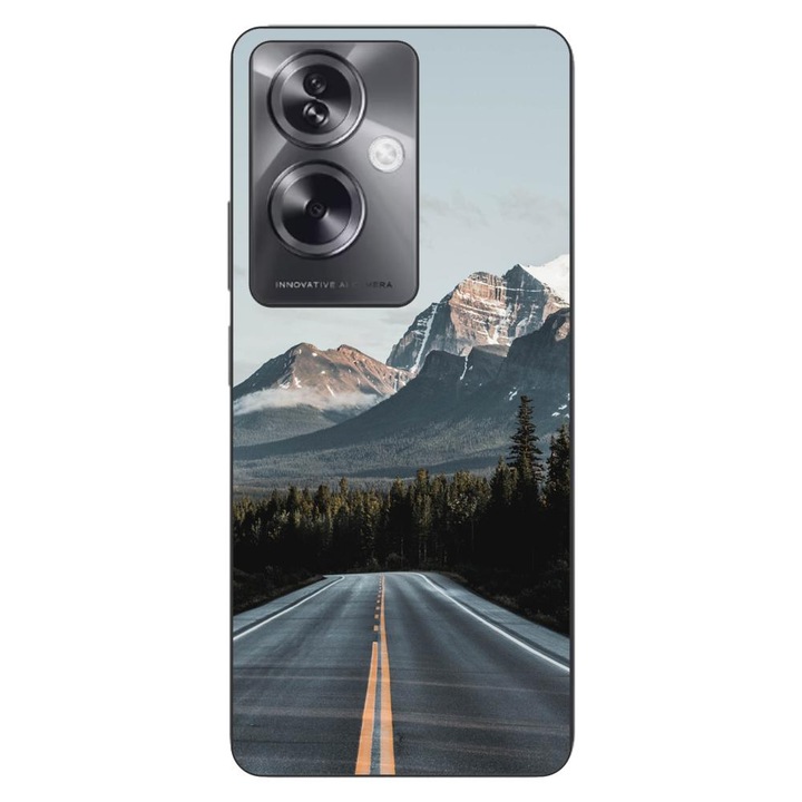 Husa compatibila cu Oppo A79 5G Silicon Gel Tpu Model Mountain Road