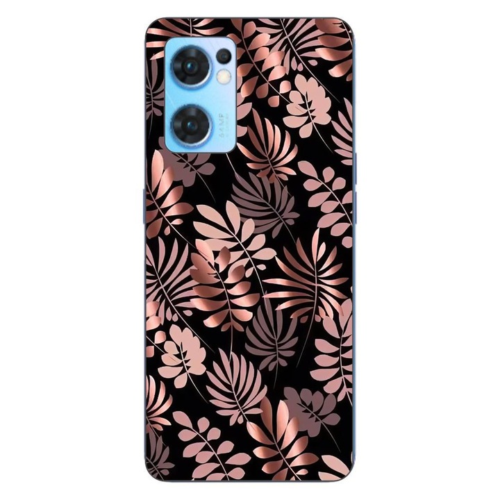 Капак, съвместим с модел Oppo Reno7 5G Silicon Gel Tpu Bronze Paradise
