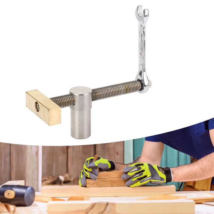 Jormftte famegmunkáló asztali szorító, rozsdamentes acél, sárgaréz blokk, gyors használat, 19 mm