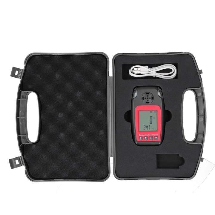 Detector portabil de gaze combustibile WT8823 Instrument de testare a alarmei pentru scurgeri de metan pentru gaz natural