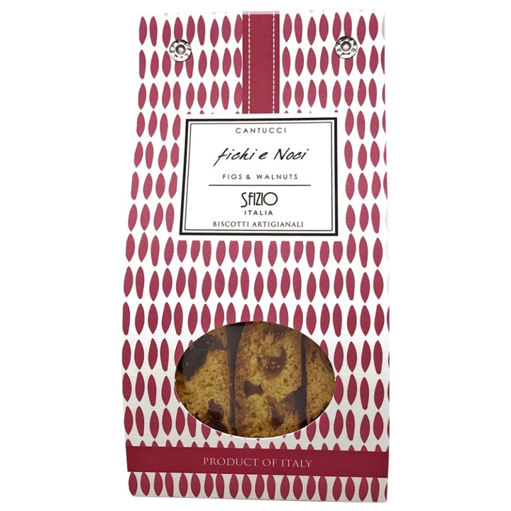 Biscuiti artizanali Cantucci cu smochine si nuci Sfizio 200g