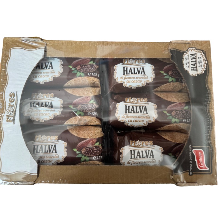 Halva Flores kakaós édesség, 125g/20 doboz
