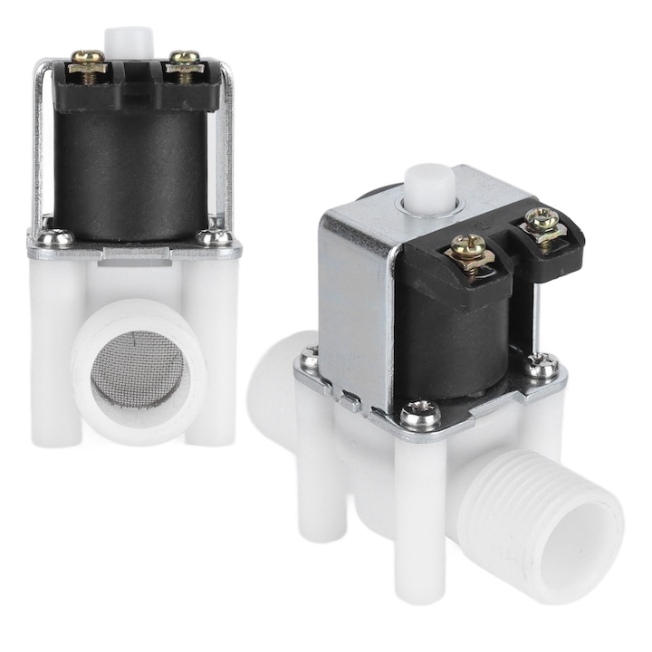 Jormftte mágnesszelep, 1/2", fehér + ezüst, üzemi nyomás 0.02~0.8 Mpa, üzemi hőmérséklet 0~80°C