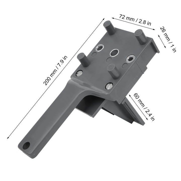 8 darabos fafúróvezető készlet, Jormftte, ABS, 6mm-10mm, 200x72mm
