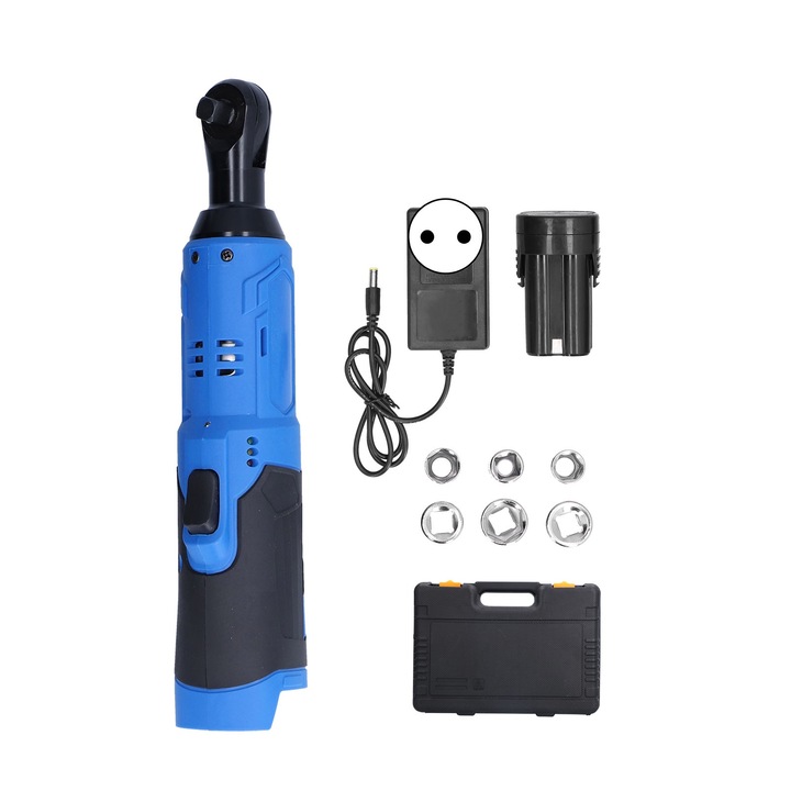 Комплект електрически ключове с тресчотка Jormftte, ъгъл 90 градуса, 1500 mAh, AC 100-240 V, 1 брой