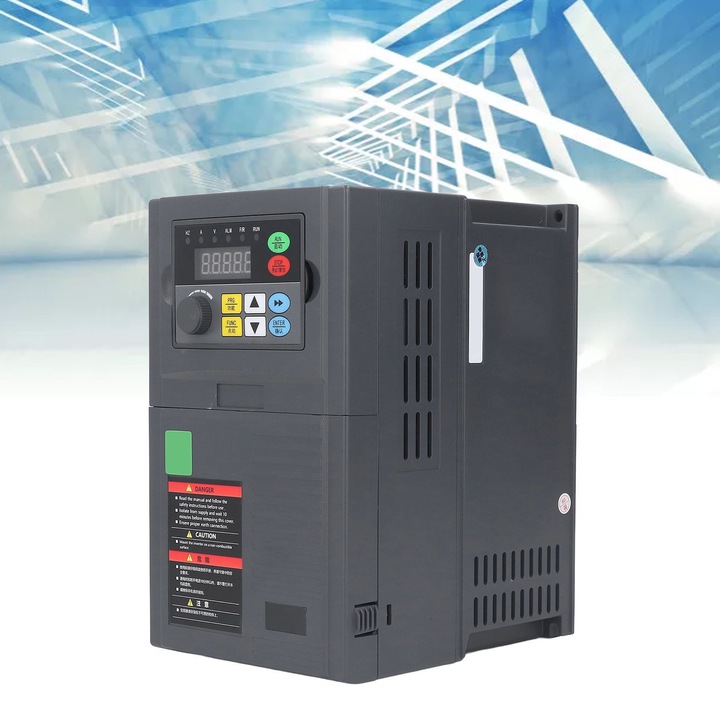 Változtatható frekvenciájú inverter, intelligens lángálló, ütésálló, frekvencia, 3 fázisú, 5,5 kW, 13 A