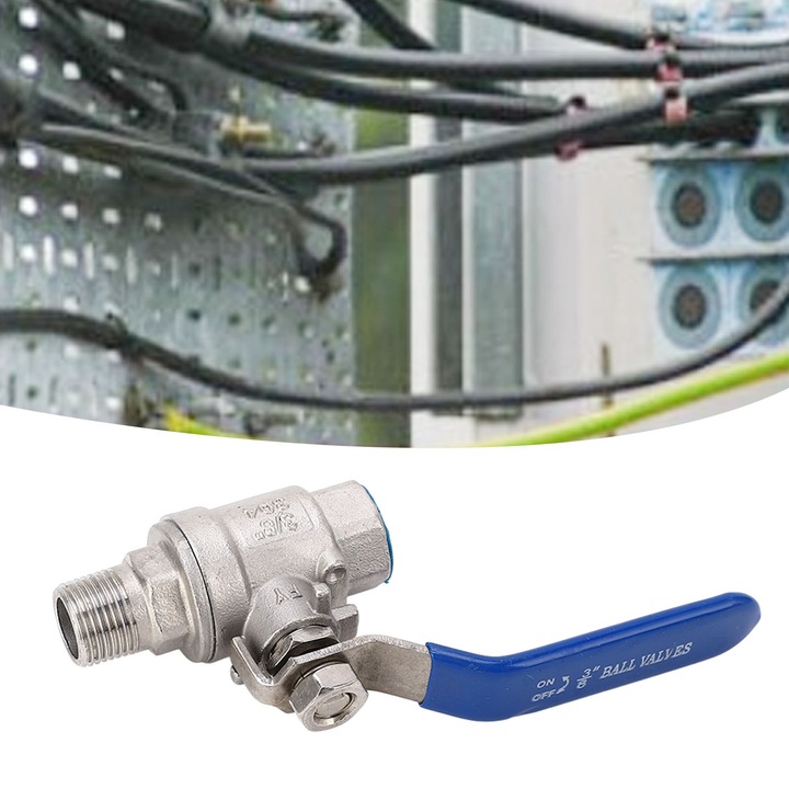 Golyóscsap 3/8 hüvelyk, Jormftte, 304 rozsdamentes acél, névleges nyomás 1.6Mpa, méret DN10