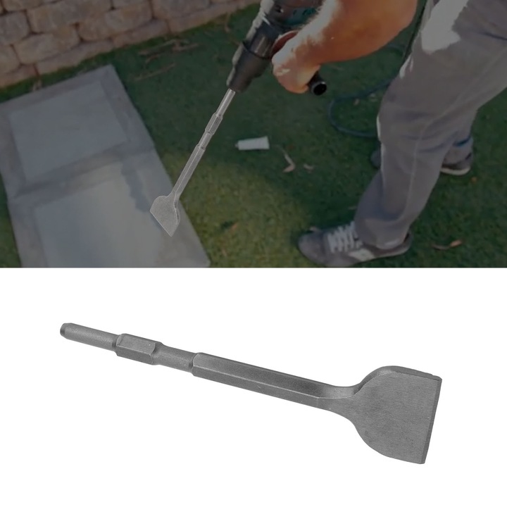 Vésők, falazat, beton, tégla, kő, csempe eltávolító, hatlapfejű szár ütvefúróhoz, széles lapos fúró