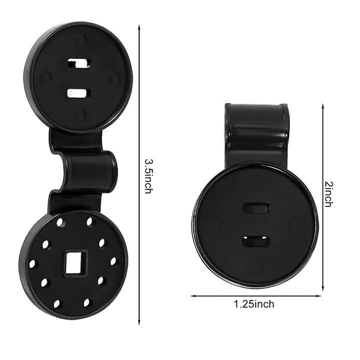 100 db műanyag rögzítőkapocs árnyékolóhálóhoz, Jormftte, Fekete, Univerzális méret