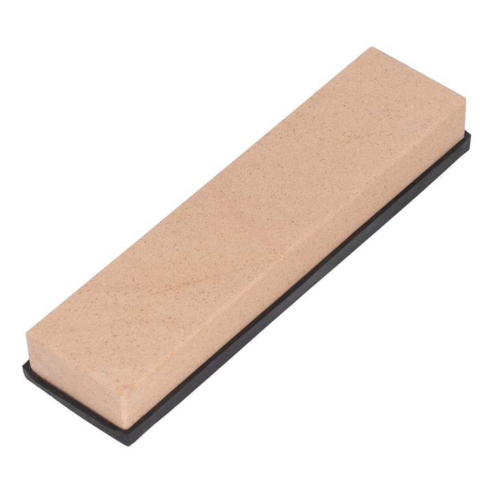 Késélező kő, Jormftte, csúszásmentes talp, 200 x 50 x 25 mm, bézs/fekete