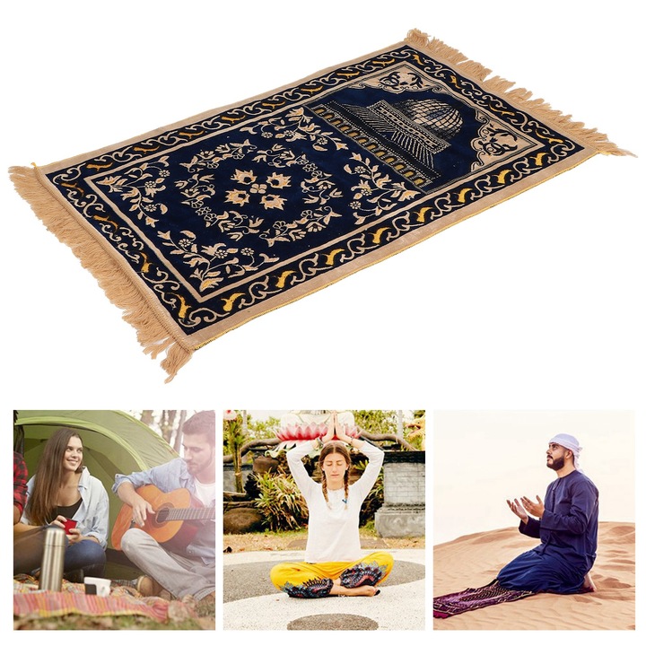 Imaszőnyeg, longziming, virágmintás, 110x70cm, többszínű