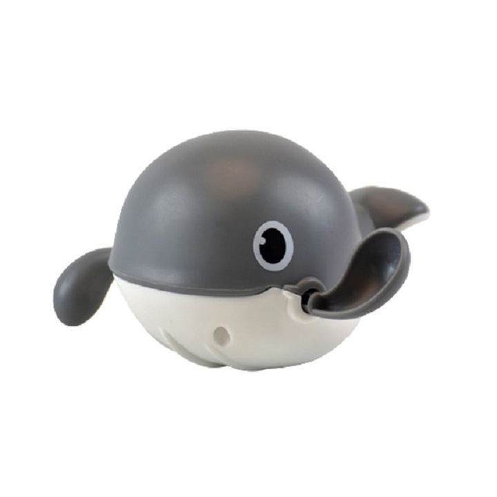 Fürdőjáték gyerekeknek, FONIX Command, Ideális vízi tevékenységekhez, Fürdőkád, Bálnamodell, Szürke