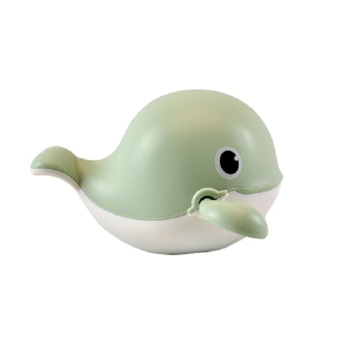 FONIX Fürdőjáték gyerekeknek, Kommandós gyerekeknek, Ideális vízi tevékenységekhez, Fürdőkád, Bálnamodell, Zöld