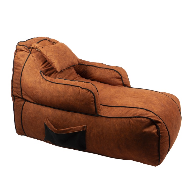 Fotoliu gaming, Pufrelax Player, burete Memory Mix, Material Textil, Terra