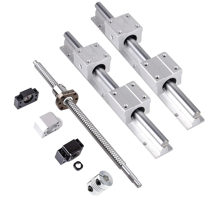 Set de sine de ghidare liniare, 1000 mm, Argintiu