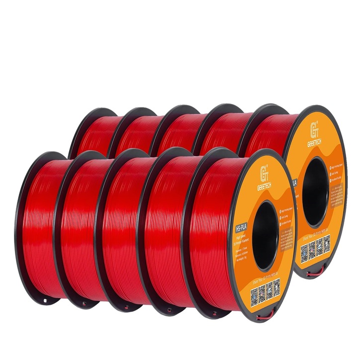 Filament HS-PLA, 1.75mm, 10Kg, rosu